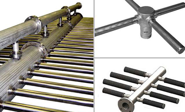 Hub and Lateral Screen, header and leateral screen, hub and header lateral system for water treatment